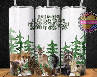 Wild Animal Rescue Tumbler: 20oz Skinny Sublimation Design (Digital Download)