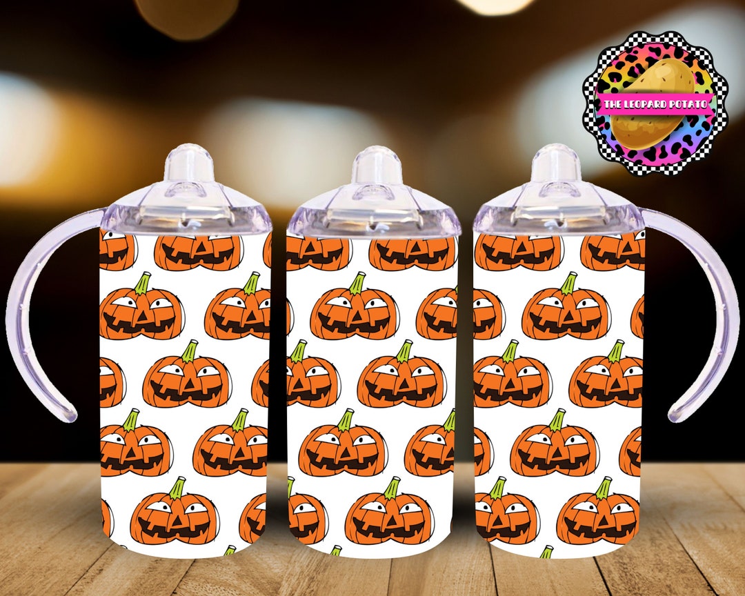 HALLOWEEN Pumpkin Sippy Cup Kids Tumbler Design 12oz Tumbler