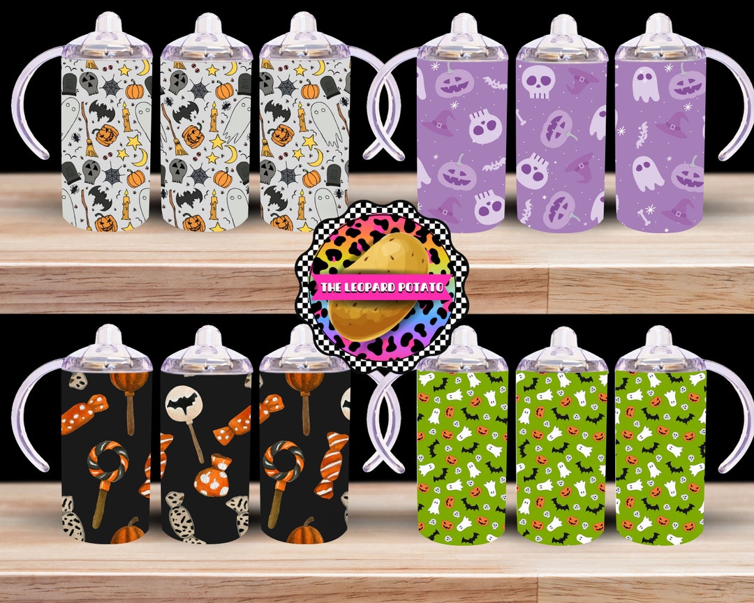 HALLOWEEN Sippy Cup BUNDLE Kids Tumbler Design 12oz Etsy