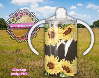 Western Sunflower Schnabeltasse Design (Digitaler Download)