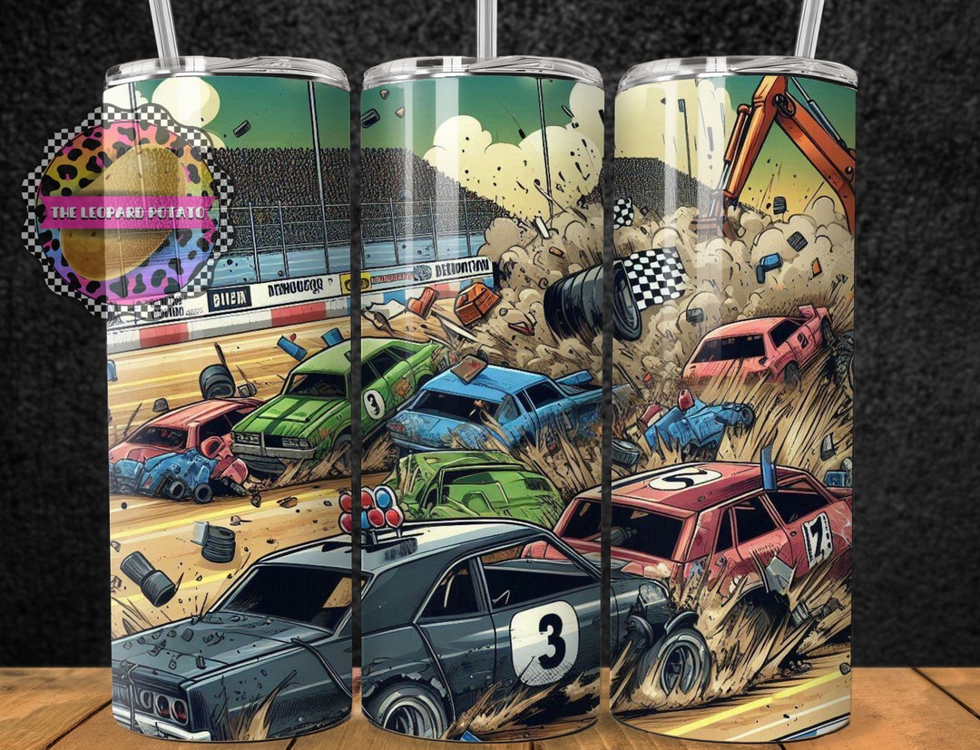 Demolition Derby Wife life tumbler main image 1