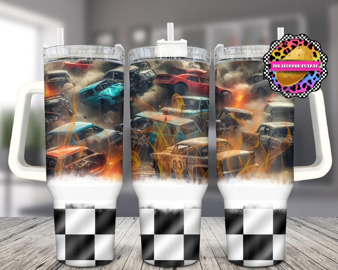 Demolition Derby Wife life tumbler