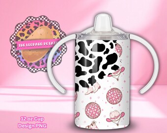 Disco Cowgirl Sippy: PNG (Digital Download)