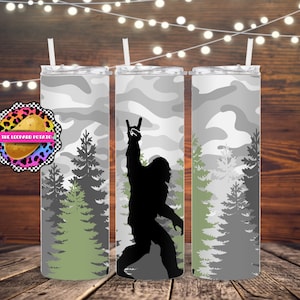 Sasquatch Tumbler Design - 20oz Skinny Tumbler Sublimation Design- Tumbler Wrap- Digital Download- PNG- Instant Download- Mens Tumbler Wrap