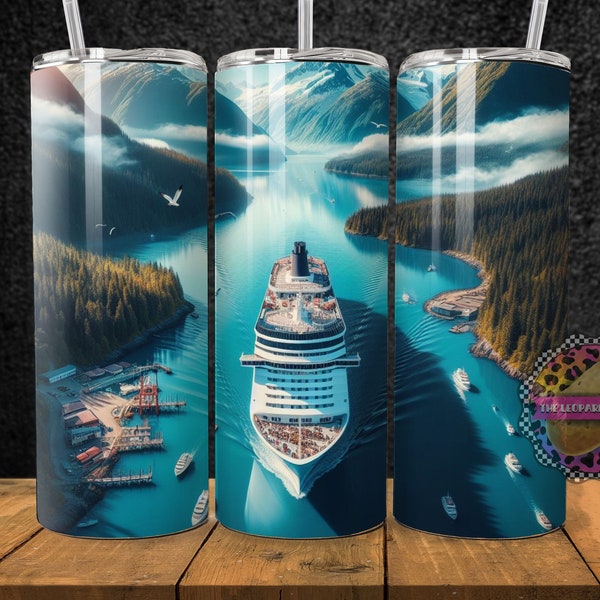 alaska CRUISE Tumbler wrap - Sublimation tumbler - Tumbler PNG - Tumbler Sublimation design- Vacation Tumbler- PNG- Digital