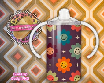Retro Sippy Cup Tumbler Design:  (Digital Download-PNG)