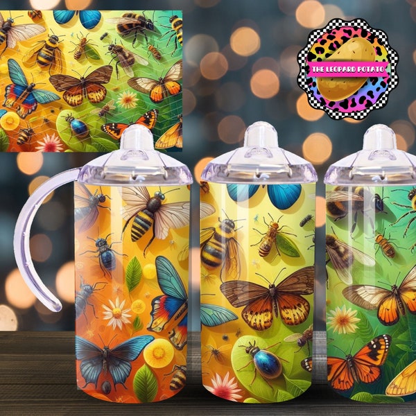 Bugs Tumbler - Kids Tumbler Design - 12oz Tumbler Sublimation Design- Flip Top Tumbler Wrap- Digital Download- PNG-