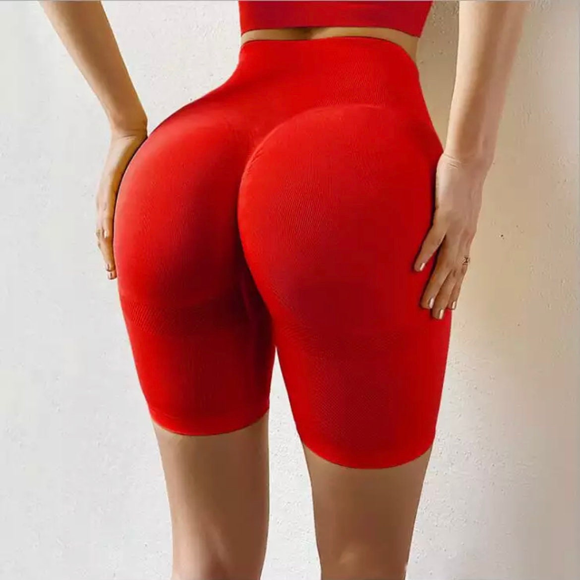Dimanul Womens High Waist Yoga Shorts Tummy Control Fashion Booty Short Pants Butt Lifting Workout Running Tights 