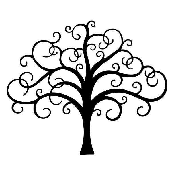 Corner Tree Decal Etsy
