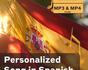 Custom Song in Spanish – Personalized Lyrics Based on Your Story – Unique Digital Gift