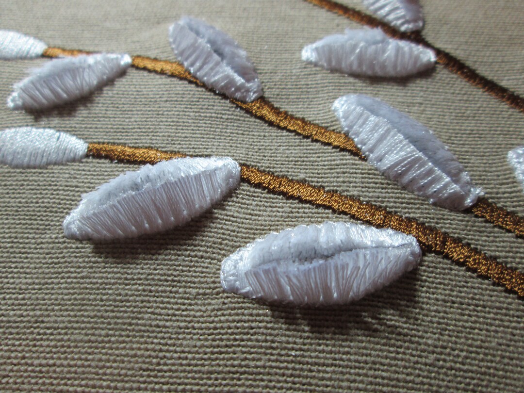Willow Branches Velvet Machine Embroidery Design, Willow Embroidery 57, 68 Etsy