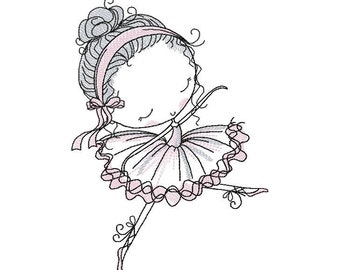 Ballerina Machine Embroidery Design, Embroidery Ballerina, Kids design, Girl Ballet design  5*7, 6*8, 6*9