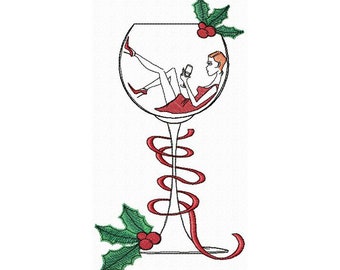 Merry Christmas machine embroidery design, happy new year embroidery, christmas designs, christmas embroidery 6x8, 6x9
