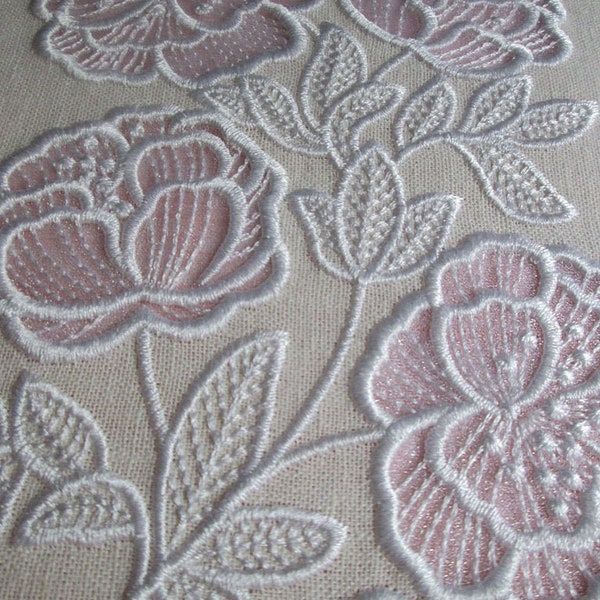 Flowers Сutwork Applique Machine Embroidery Design, Cutwork embroidery, Applique embroidery, Richelieu Flowers, Embroidery Flowers 5*7, 6*8