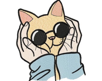 I love my Cat machine embroidery design, Embroidery cat, Cat Head design, Cat lover, Animals embroidery designs 4*4, 4*5, 5*7, 6*8