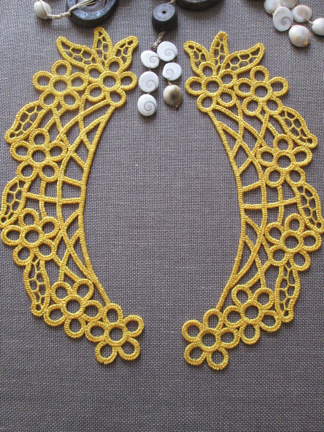 Collar Tatting Machine Embroidery Design Freestanding Lace(fsl ...