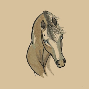 Horse machine embroidery design, embroidery horse, embroidery animal, embroidery design, embroidery pattern 5*7, 6*8, 6*9, 8*10