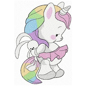 Rainbow Unicorn Machine Embroidery Design, Embroidery Unicorn, Kids design, Cute Unicorn design 4*4, 4*5, 5*7, 6*8