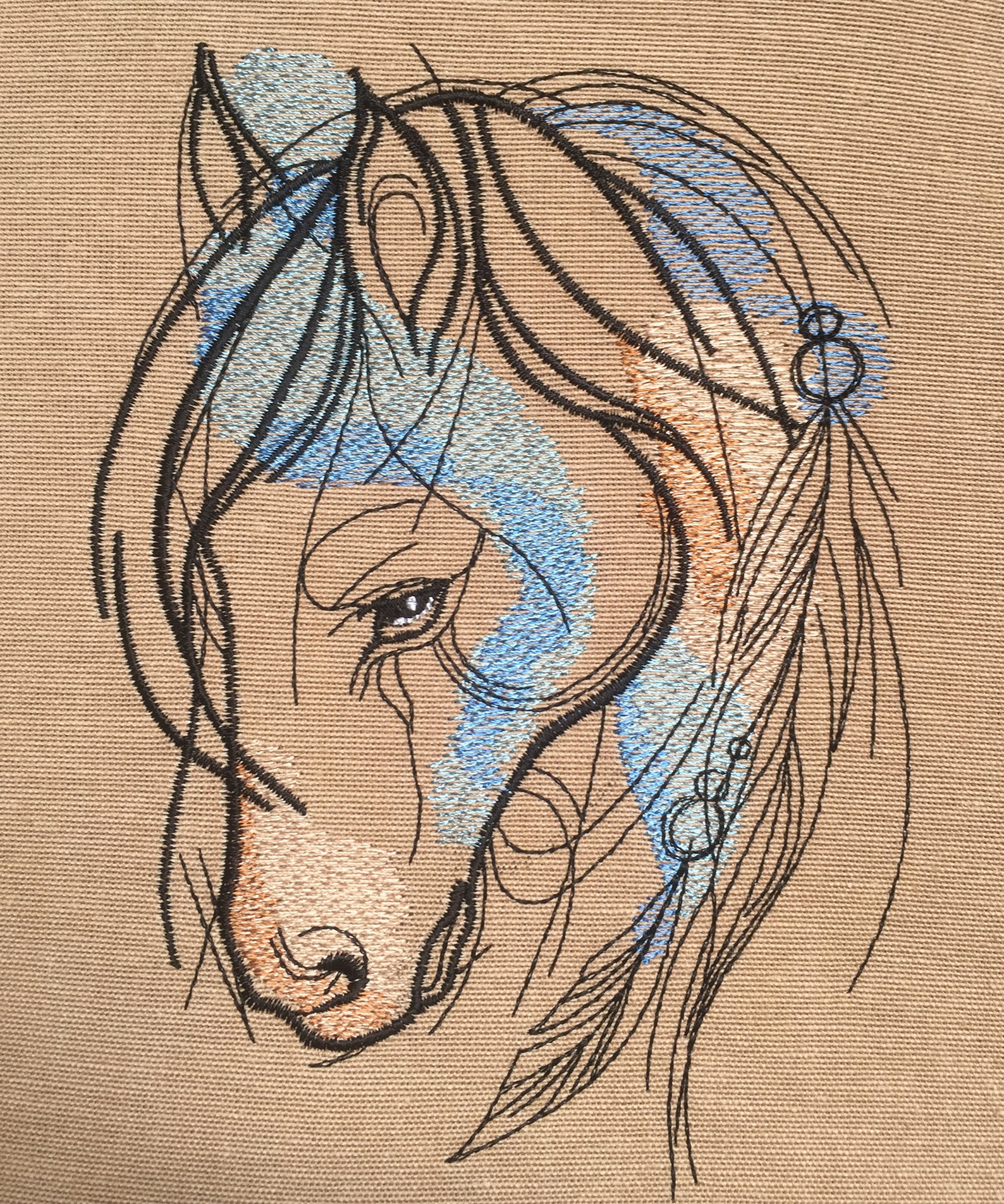 Native Horse Machine Embroidery Design, Embroidery Horse, Embroidery