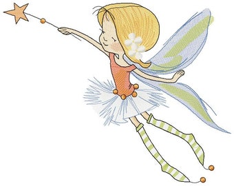 Magic Fairy Machine Embroidery Design, Embroidery Fairy, Kids design, Embroidery Patterns 5*7, 6*8, 6*9
