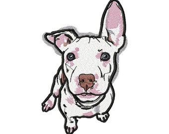 Pit Bulls Dog Machine Embroidery Design, Embroidery Dog, Pets embroidery, Embroidery Animals 5*7, 6*8