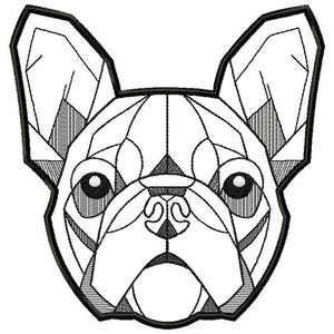 Bulldog Machine Embroidery Design, Embroidery dog, Bulldog Head Embroidery, Animal embroidery  4*4,  5*5,  6*6,  8*8