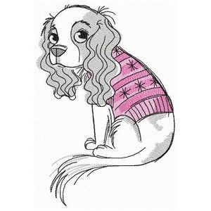Puppy Dog Machine Embroidery Design, Dog Embroidery, Animal Embroidery 5*7, 6*8, 6*9