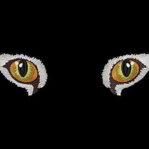 Cat Eyes Machine Embroidery Design, Feline Embroidery, Embroidery Animal 4*6, 4*7, 4*8