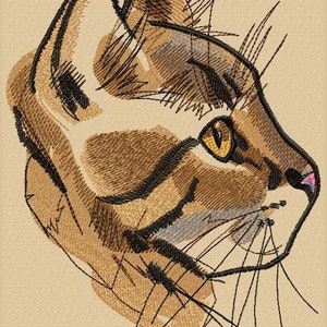 Chocolate Cat Machine Embroidery Design, Embroidery Cat, Embroidery Animal, Embroidery design, Embroidery pattern 5*7, 6*8, 8*10
