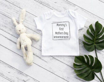 Mommys first mothers day Newborn Onesie SVG/PNG