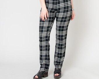 Burberry Plaid Pants - Etsy