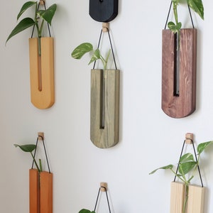 Wooden Wall Planter Wooden Wall Vases for Flowers Wood Wall - Etsy