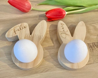 Eierbecher personalisiert aus Holz | Eierhalter | Ostergeschenk