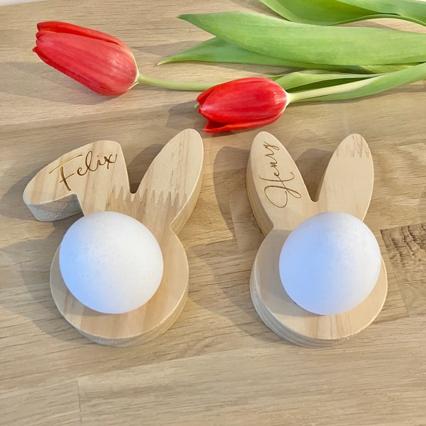 Eierbecher personalisiert aus Holz | Eierhalter | Ostergeschenk