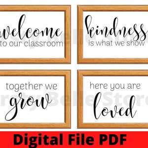 Classroom Wall Art, Teachers Class Decor, Homeschool Room Art