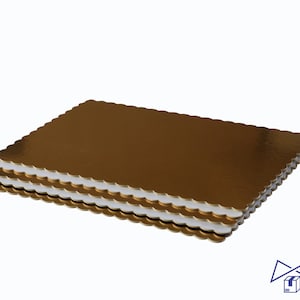 Posavasos de pastel rectangular, Fondo de pastel rectangular, Posavasos de pastelería rectangular, Tablas para pasteles, Tabla para pasteles de oro, Tablas para pasteles metalizados en plata,