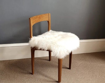 British Sheepskin Seat Pads White Best Quality Natural Soft Wool