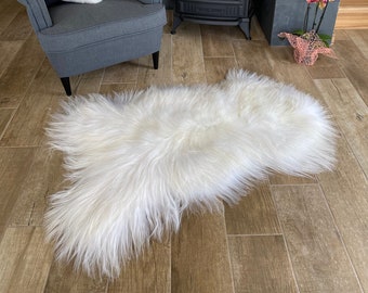 Premium Straight Wool Sheepskin Eco-Tanned Natural Colors Icelandic SS-1-184