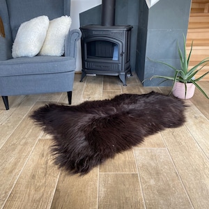 Dyed Dark Brown Icelandic Sheepskin SS-1-67