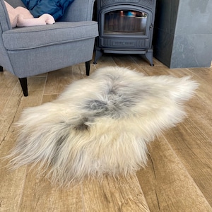 Premium Straight Wool Sheepskin Eco-Tanned Natural Colors Icelandic SS-1-205