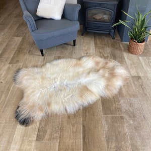 Premium Straight Wool Sheepskin Eco-Tanned Natural Colors Icelandic SS-1-272