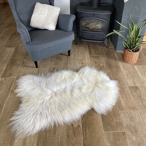Premium Straight Wool Sheepskin Eco-Tanned Natural Colors Icelandic SS-1-267