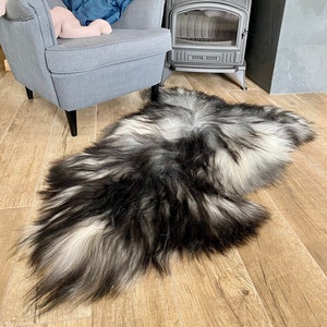 Premium Straight Wool Sheepskin Eco-Tanned Natural Colors Icelandic SS-1-206
