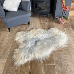 Premium Straight Wool Sheepskin Eco-Tanned Natural Colors Icelandic SS-1-172