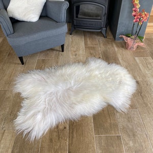 Premium Straight Wool Sheepskin Eco-Tanned Natural Colors Icelandic SS-1-183