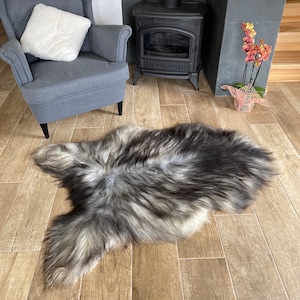Premium Straight Wool Sheepskin Eco-Tanned Natural Colors Icelandic SS-1-170