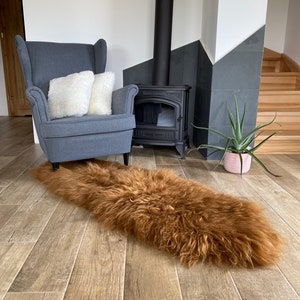 Dyed Ginger Icelandic Sheepskin Double Rug SS-2-11