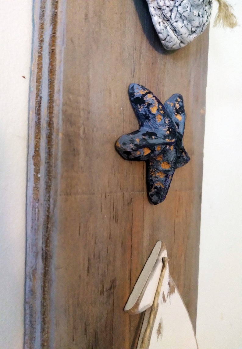 Wooden Wall Art, Wood Plank Wall Art, Coastal Wood Plaque, Oceanfront Decor, Wooden Coastal Wall