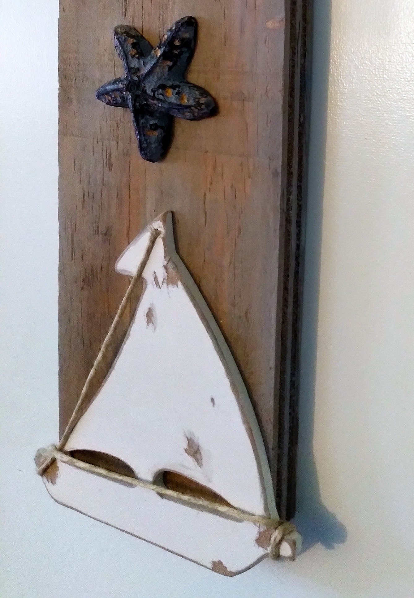 Wooden Wall Art, Wood Plank Wall Art, Coastal Wood Plaque, Oceanfront Decor, Wooden Coastal Wall