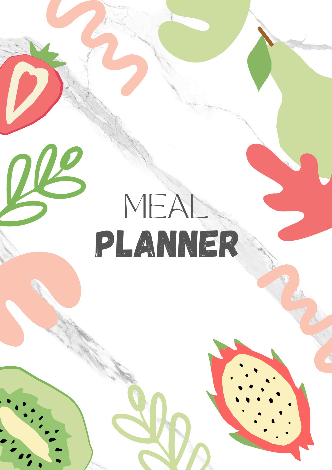 20232024 Meal Planner Printable Weekly Food Diary Meal Etsy Canada